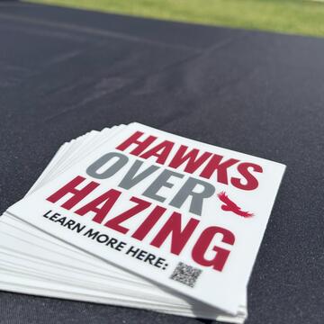 hawks over hazing stickers