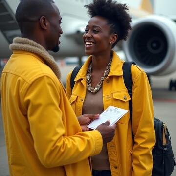 People next to plane