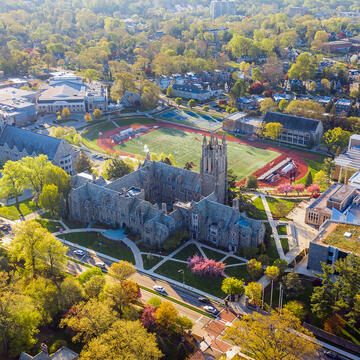 aerial shot of the Saint Joseph's University campus