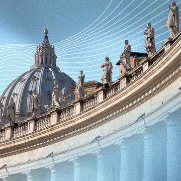 Dome of cathederal in St. Peter's Square, Rome