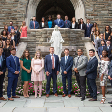 University student senate group photo