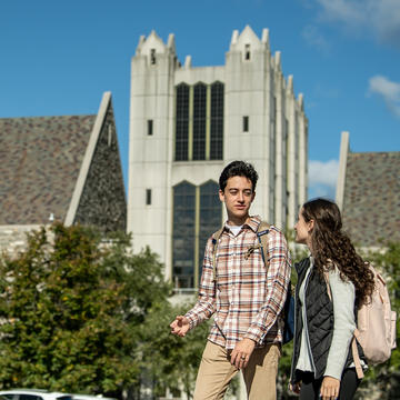Students on campus