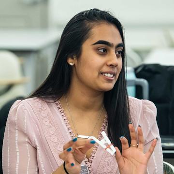 Vidhi Dalal, an occupational therapy student at saint joseph's university