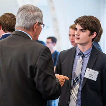 Alumni at a Real Estate and Construction event