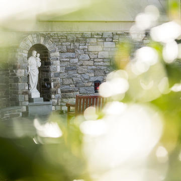 St. Joseph in the Grotto at Saint Joseph's University.