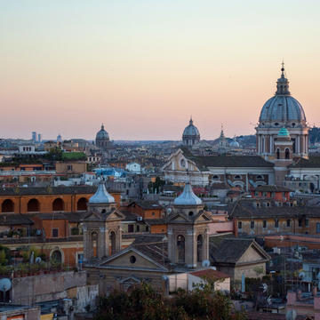 aerial shot of rome