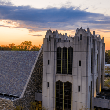 Mandeville Hall at sunset
