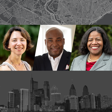 Susan Clampet-Lundquist, Ph.D., Professor of Sociology and author of Coming of Age in the Other America; Keith Leaphart ’01 (MBA), D.O., Chair of the Lenfest Foundation and President and CEO of Replica Creative; and Nicole Stokes, Ph.D., Associate Provost of Diversity, Equity and Inclusion.