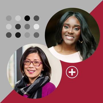 Brittany L. Bronson ‘17 (M.S.), owner of Rebrand Career Consulting and former assistant managing director for the City of Philadelphia and Aubrey Wang, Ph.D. professor of educational leadership and director of the ODL program.