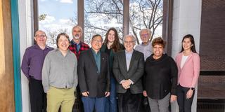 Group of faculty and staff members in the physics department
