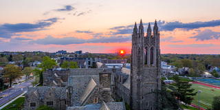 Saint Joseph's University campus with Barbelin Hall at sunrise.