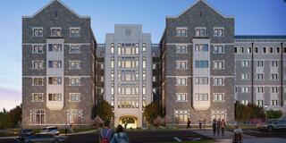 Rendering of new Saint Joseph's University dorm.