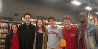 The HawkHUB team in a supermarket