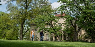 students at Barnes Arboretum