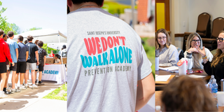 Banner collage of photos of Prevention Academy