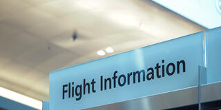 Flight Information sign 