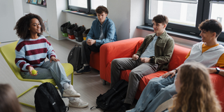 Photo of friends hanging out