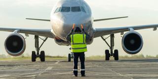 Plane landing