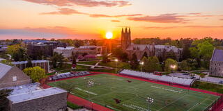 Barbelin Hall at Sunset