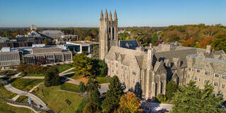 Aerial view of Barbelin Hall