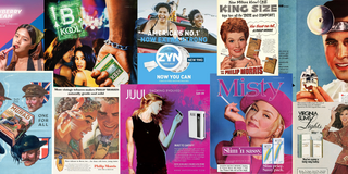 Collage of Nicotine Product Ads