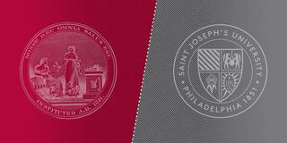 illustration of saint joseph's university and university of the sciences' crest