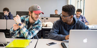 two computer science students at saint joseph's university