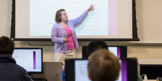 saint joseph's university computer science professor teaching in classroom