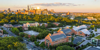 Aerial image of Saint Joseph's University City campus