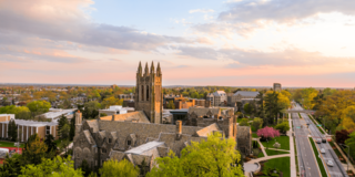 Overhead shot of Saint Joseph's University campus