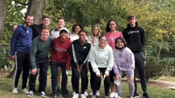 Students receiving SJU Green Dot bystander intervention training