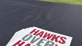 Hawks Over Hazing stickers