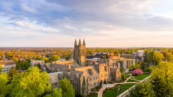 aerial view of Saint Joseph’s University campus