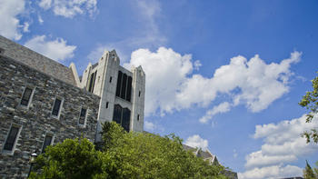 Outside of Mandeville Hall