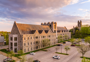Mandeville Hall during sunrise