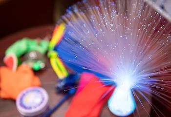 Sensory-friendly toys sitting on a table top