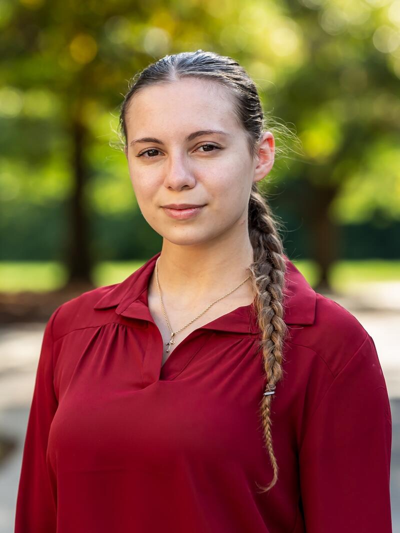 Portrait of McNulty Scholar_Alexis Rainis_Class of 2029_1600 x 2400 image