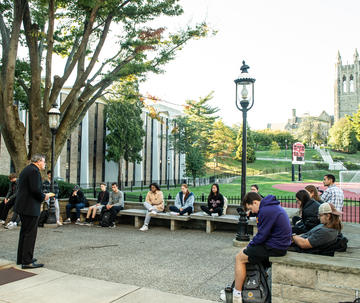 Students Meet in Group at Saint Joseph's University
