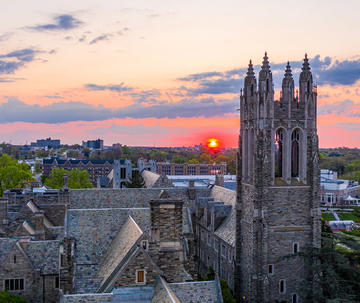 Saint Joseph's University campus with Barbelin Hall at sunrise.