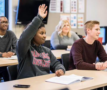 saint joseph's university students inside a classroom