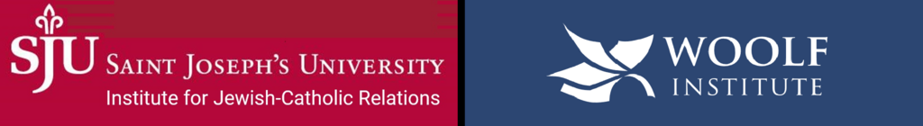 Logos of the Institute for Jewish-Catholic Relations and the Woolf Institute