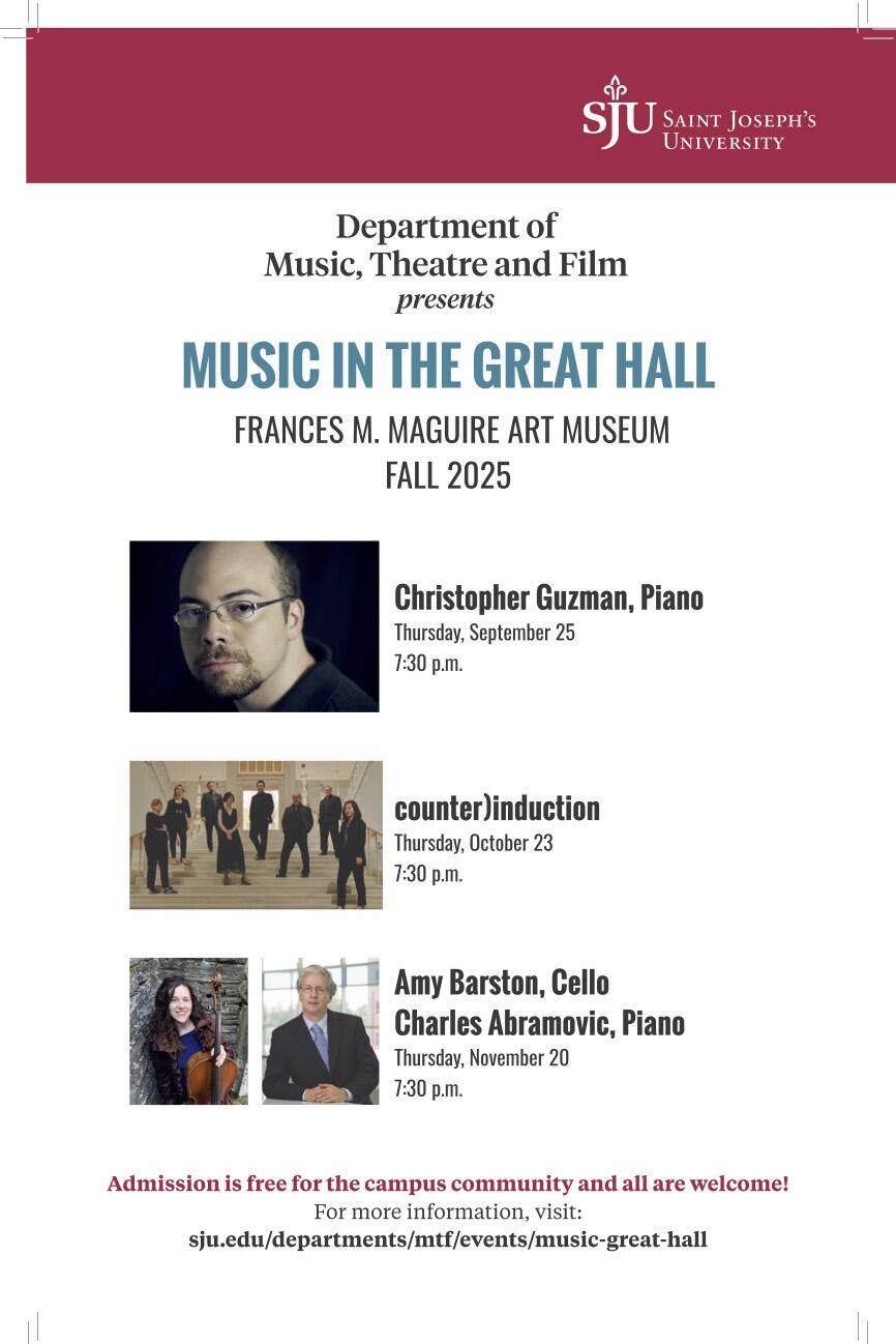 Music in the Great Hall Fall 2025