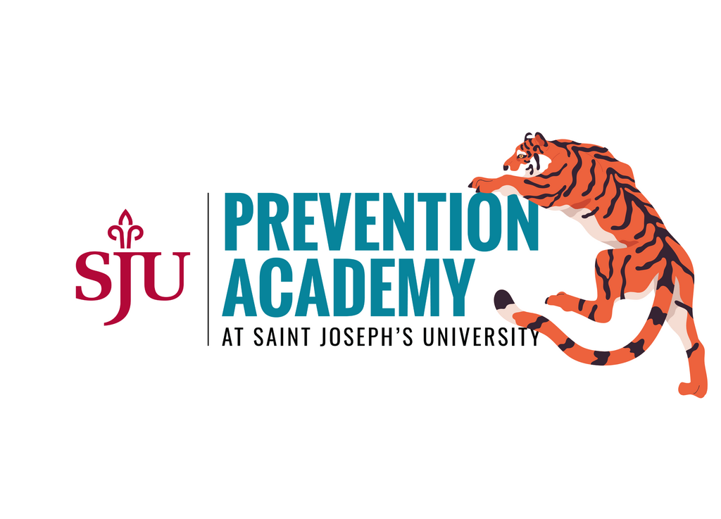 Prevention Academy logo and a tiger