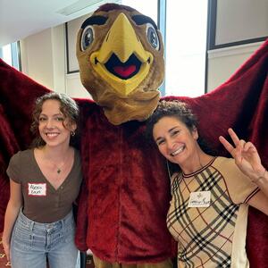 Gabrielle Miller and the Hawk