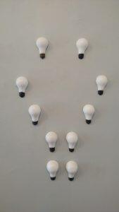 plaster lightbulbs