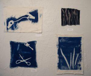 cyanotypes of scissors