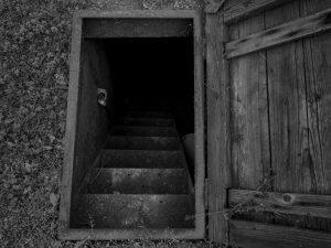 opening to storm shelter