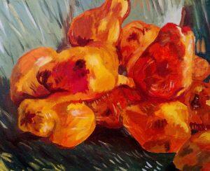 Detail of VanGogh’s “Still Life with Pears”