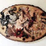 mixed media collage featuring African-American women