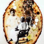 mixed media collage featuring African-American women